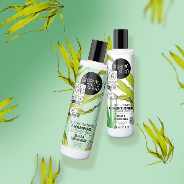 Organic Shop strengthening conditioner anti-hair loss 280ml - British product