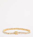 Suzanne Kalan yellow gold diamond mini tennis bracelet (British brand)