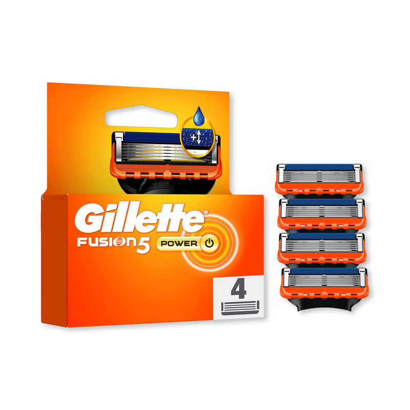 Gillette Fusion5 Power razor refills 4 blades, UK version