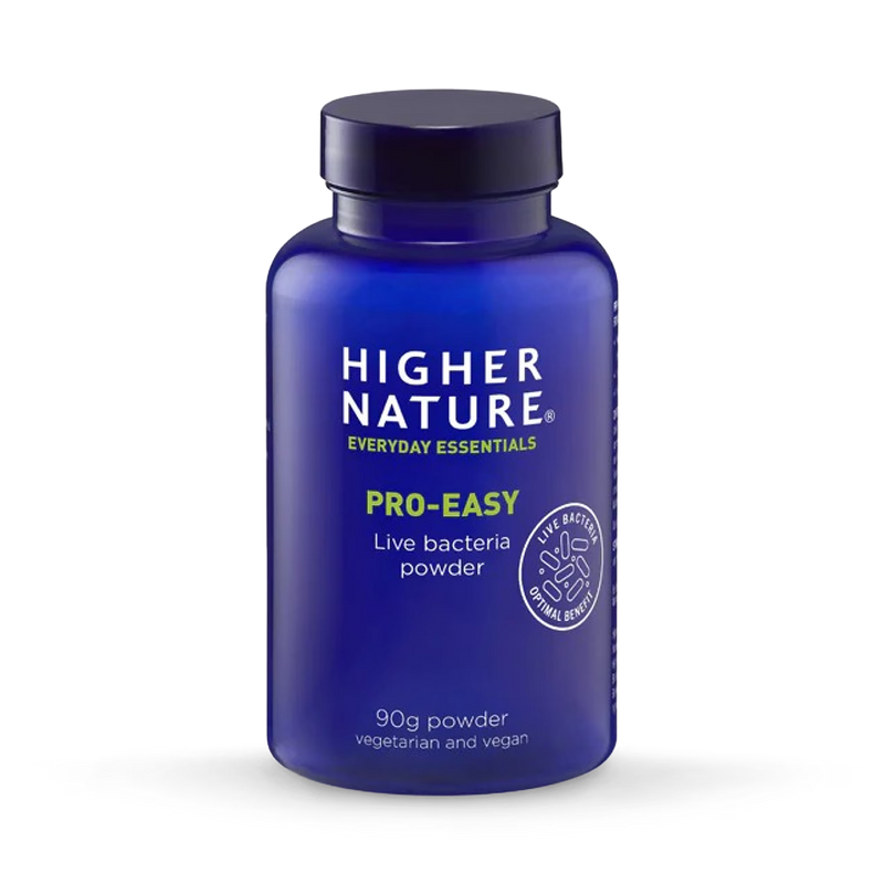 Higher Nature Pro-Easy live bacteria powder 90g, imported from the UK