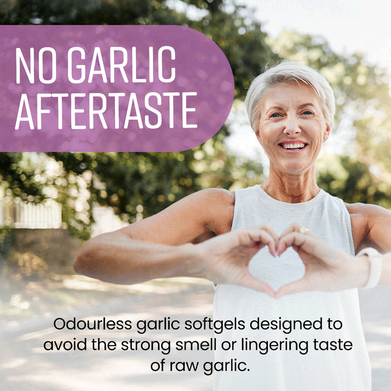 VitaBright odourless garlic softgels 180 count (British brand)