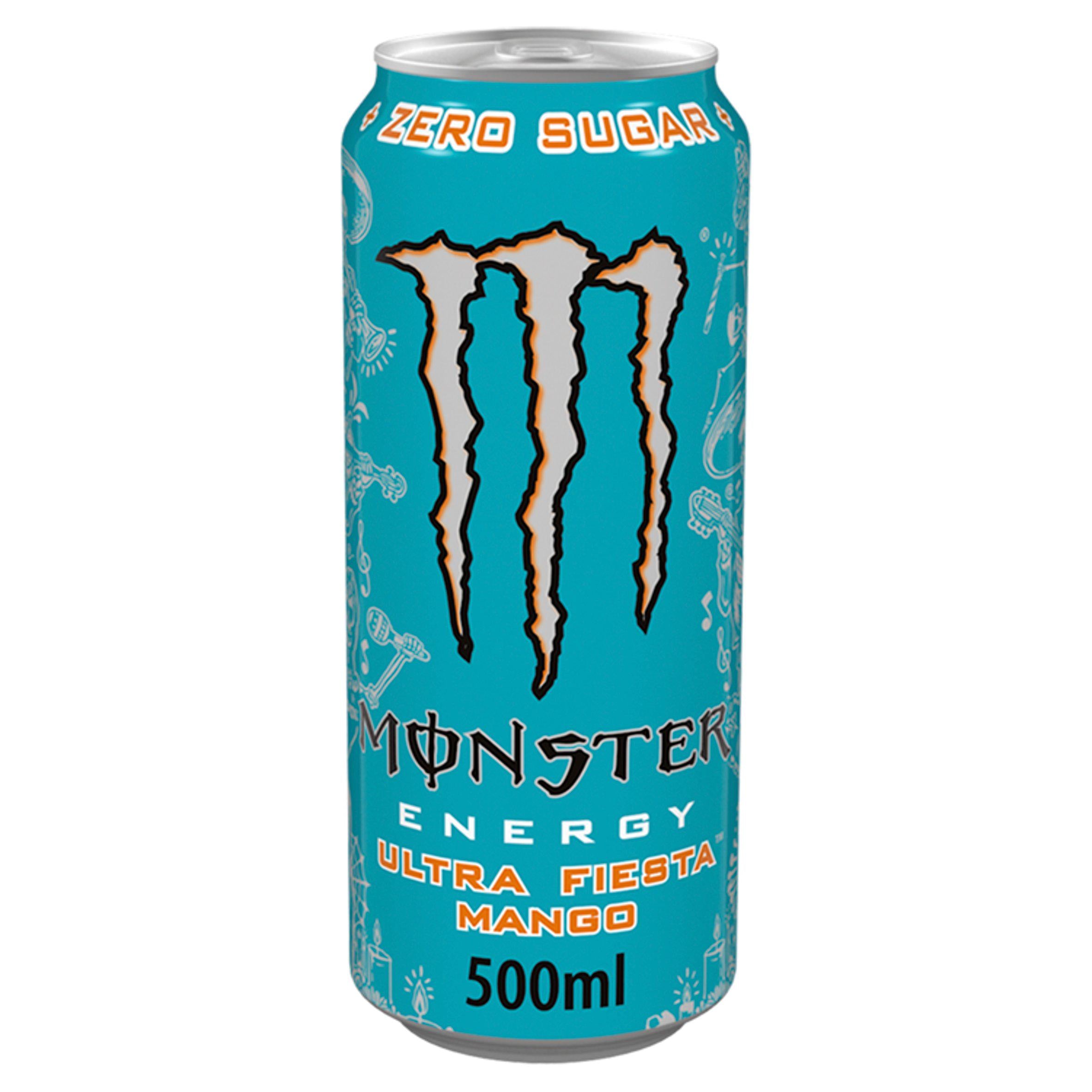 Monster Energy Drink Ultra Fiesta Mango 500ml GOODS Sainsburys   