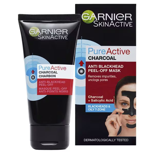 Garnier Pure Active Charcoal Peel-Off Mask 50ml, UK version