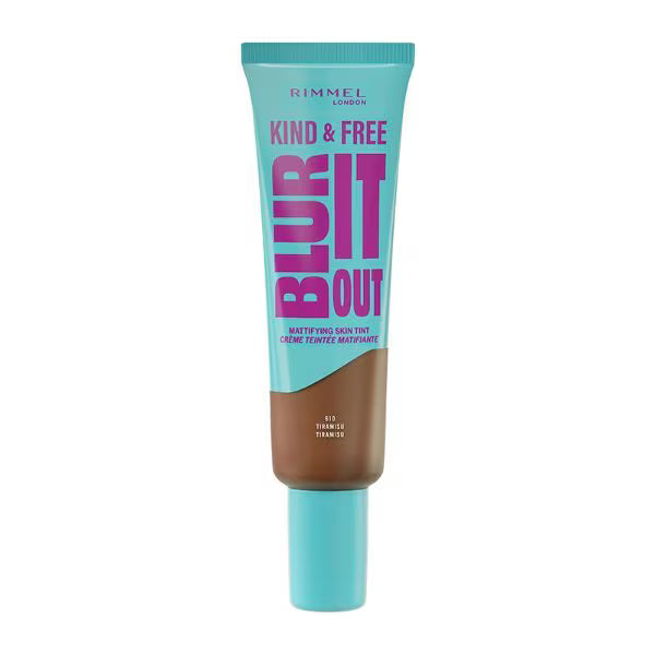 Rimmel Mattifying Skin Tint 610 Tiramisu imported from the UK