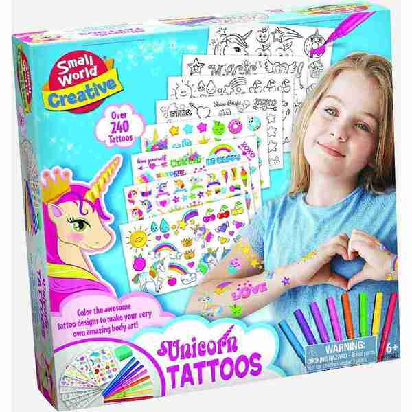 Small World Toys Unicorn Tattoos Kit (British brand)