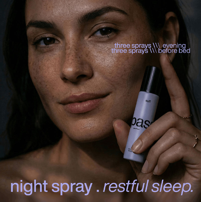SoFi night oral spray with passiflora 10ml (British brand)