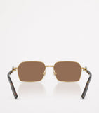 Dolce&Gabbana rectangular wire-frame sunglasses metal frame, imported from the UK