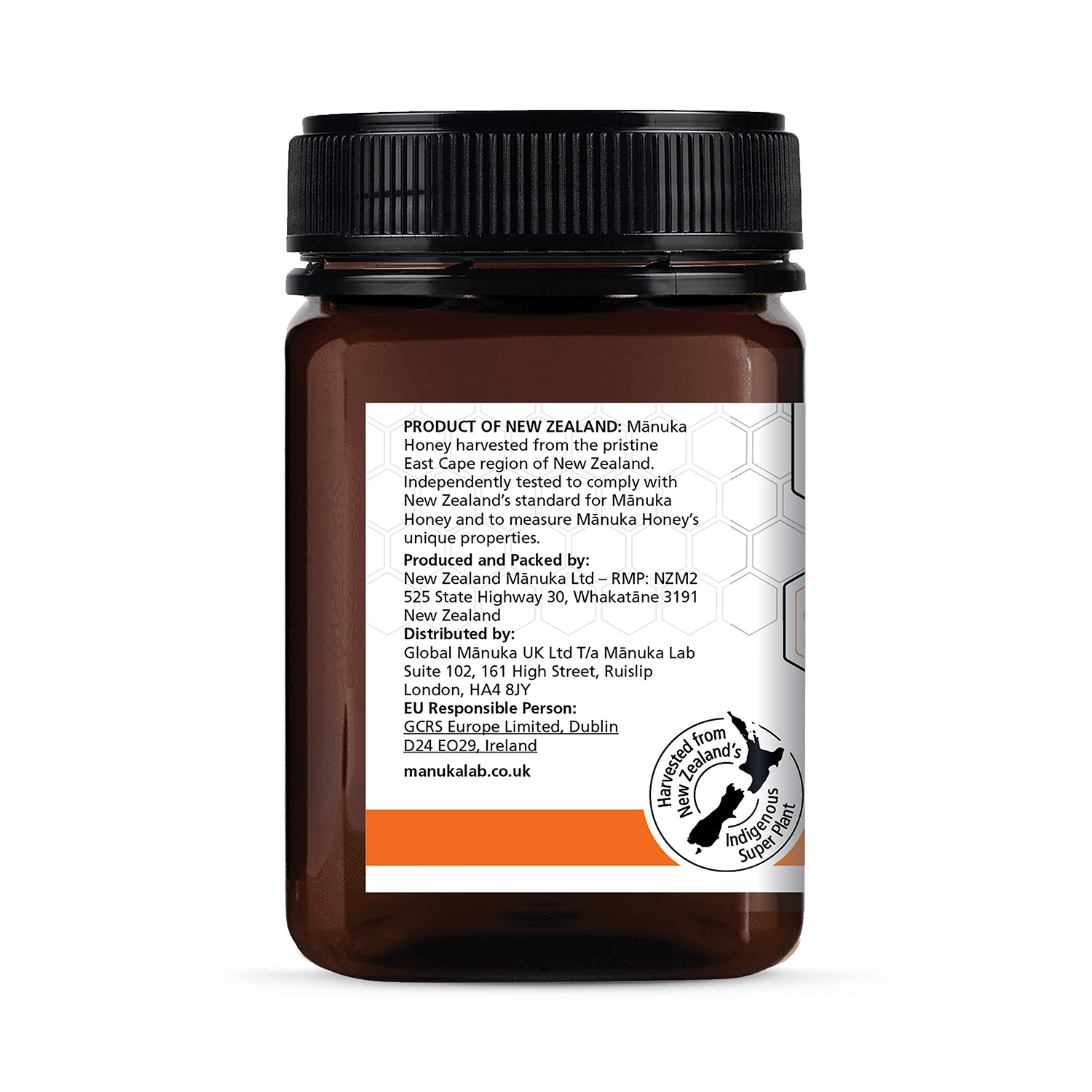 Manuka Lab Manuka Honey MGO 525 500g, imported from the UK