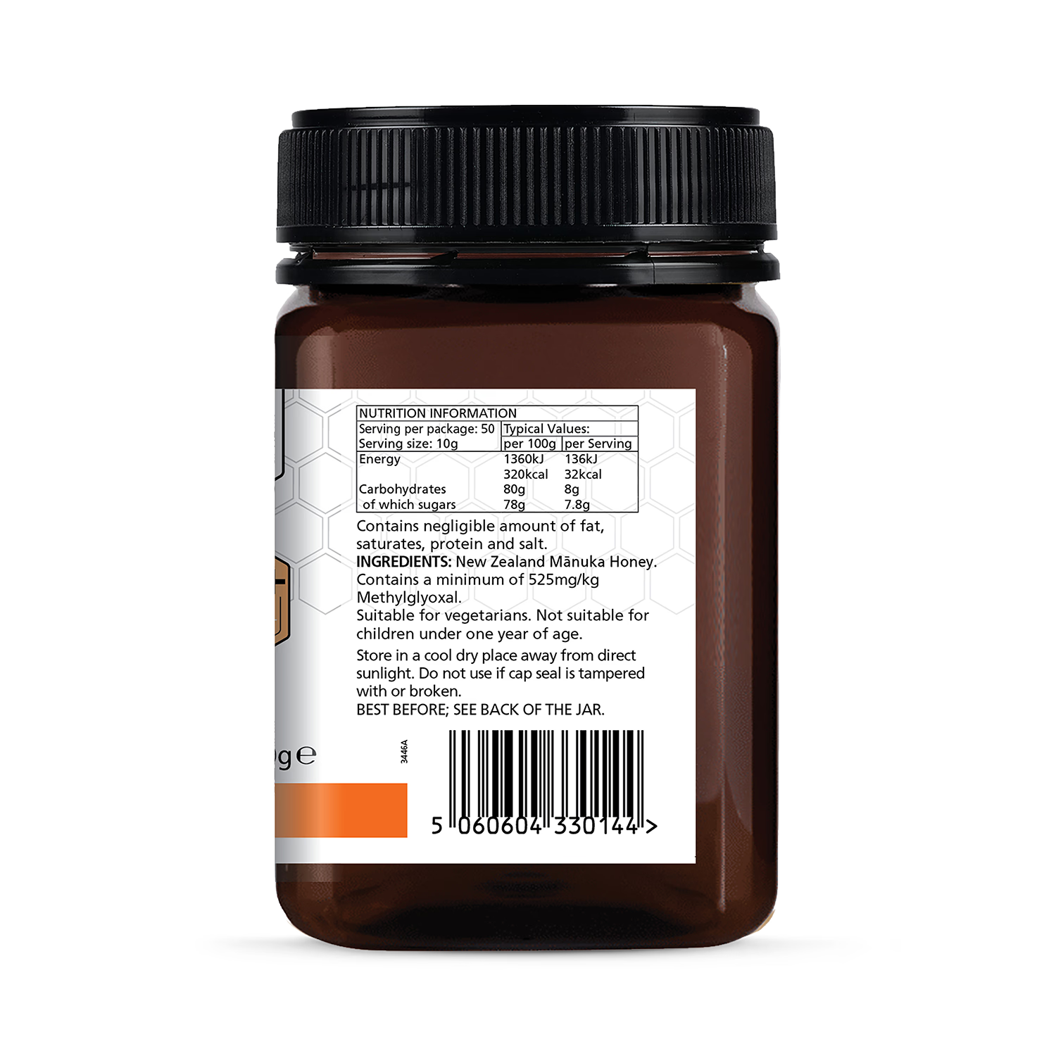 Manuka Lab Manuka Honey MGO 525 500g, imported from the UK