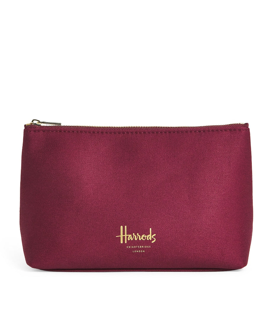 Harrods small cotton logo cosmetics bag, UK version