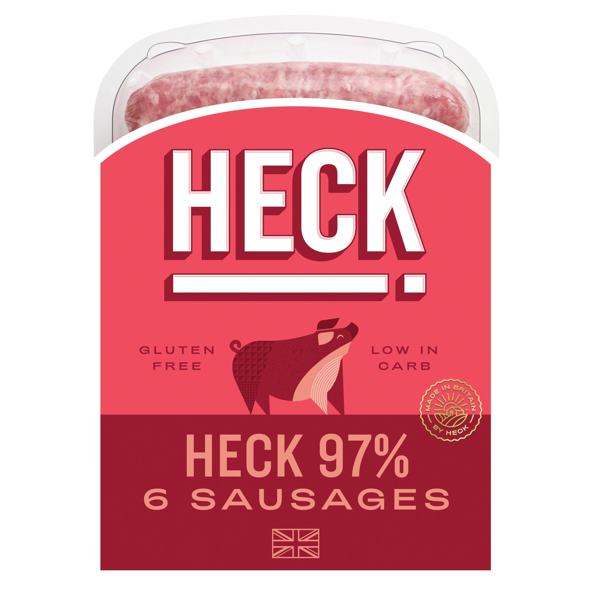 Heck 97% Pork Gluten Free Sausages x6 400g GOODS Sainsburys   