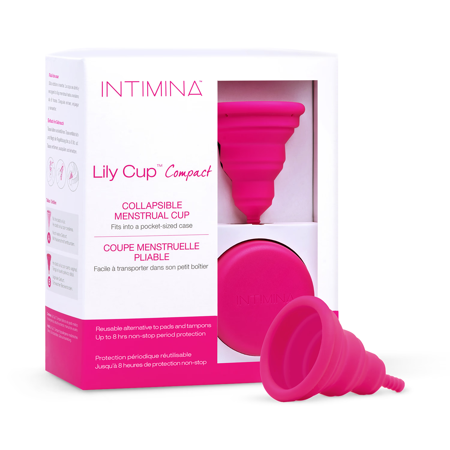 Intimina Lily Cup Compact B menstrual cup, imported from the UK