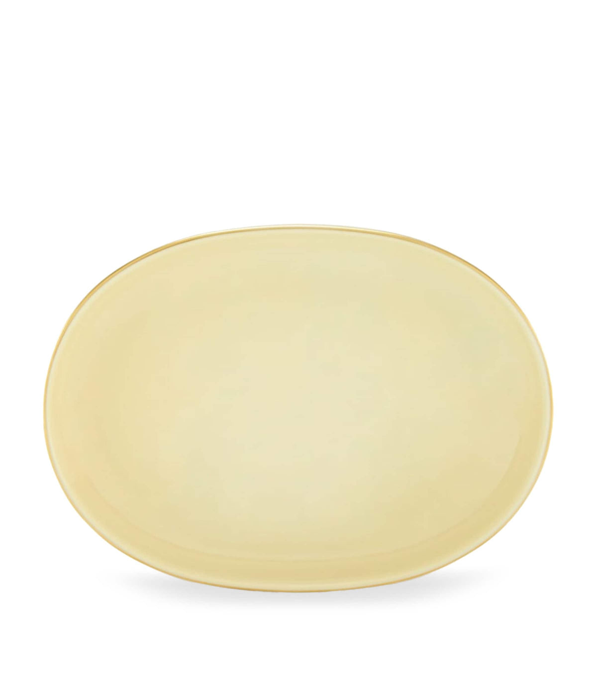 GINORI 1735 porcelain Colonna Diva Giallo pickle dish 21.5cm, UK version