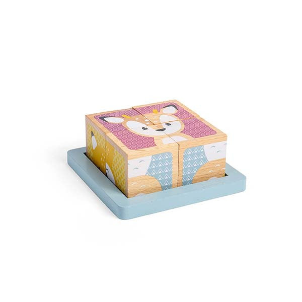 Bigjigs Toys Woodland Cube Puzzle GOODS Superdrug   