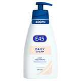 E45 Daily Moisturiser Cream for dry skin Pump   400ml