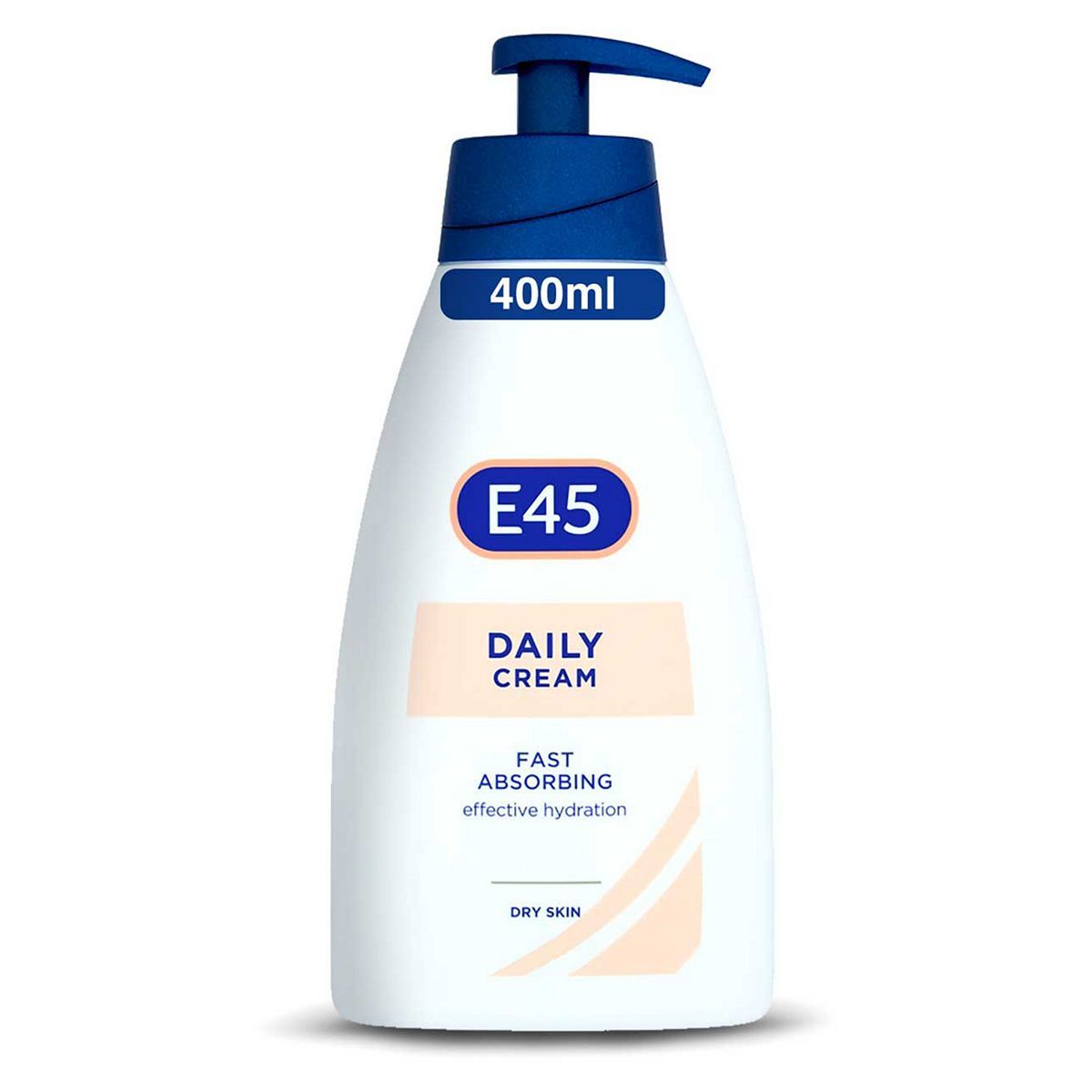 E45 Daily Moisturiser Cream Pump to Smooth Rough Skin and Sooth Dryness -  400ml