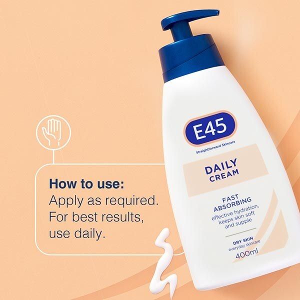 E45 Daily Moisturising Cream with Pump 400ml