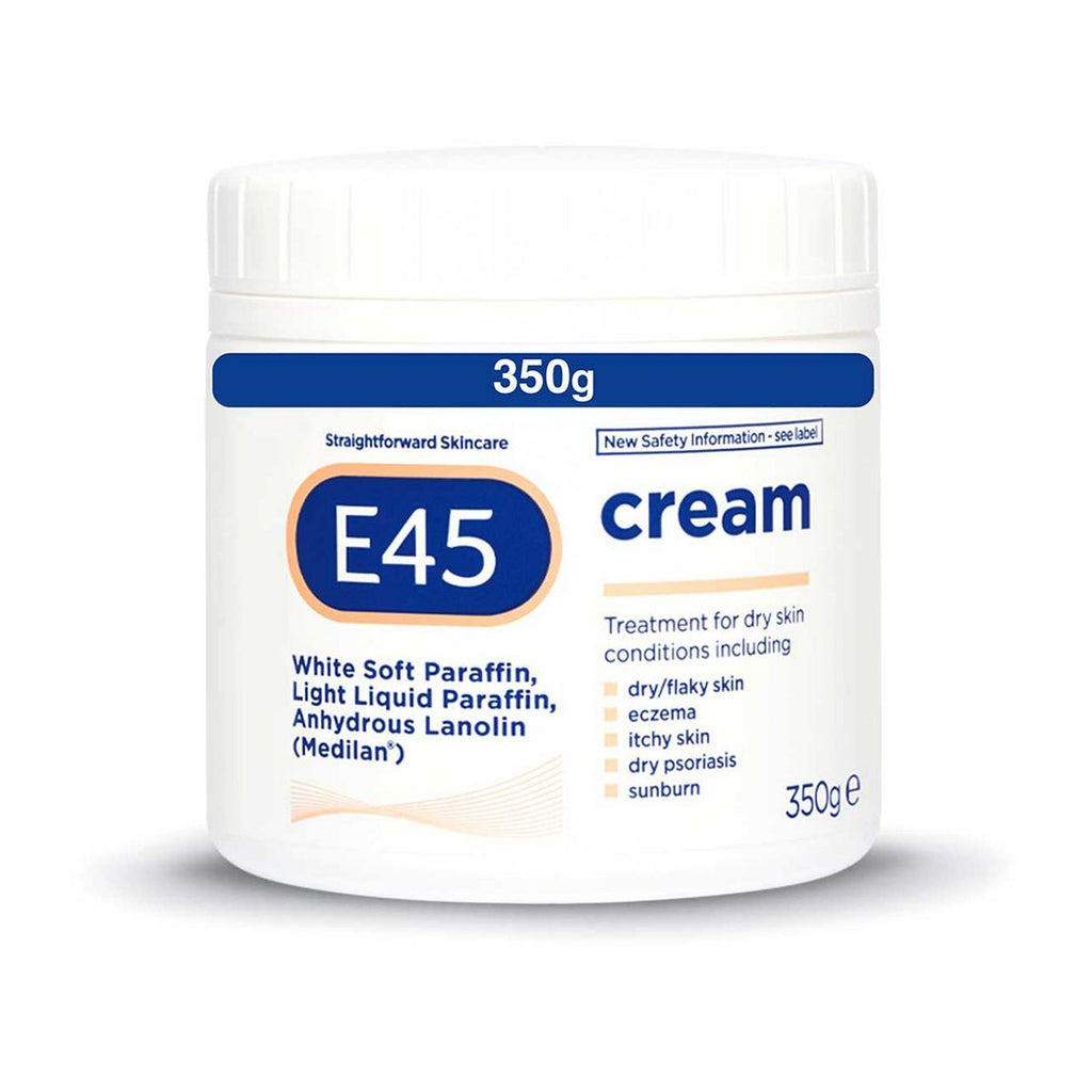 E45 Dermatological Moisturising Cream for Dry Skin & Eczema - 350g