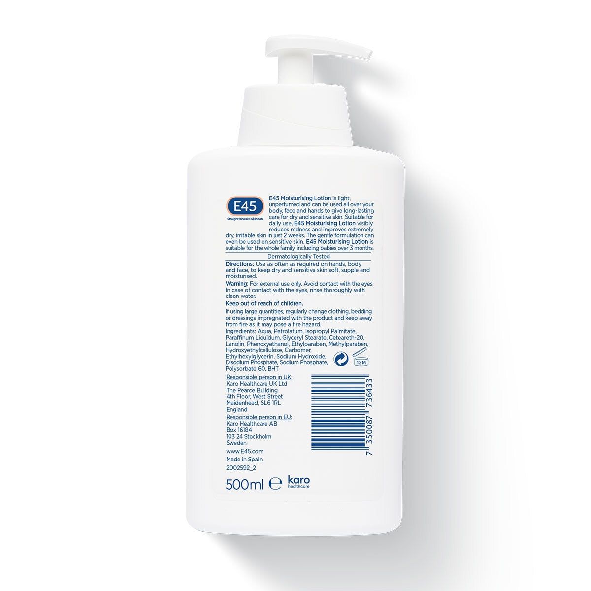 E45 Lotion, 2 x 500ml