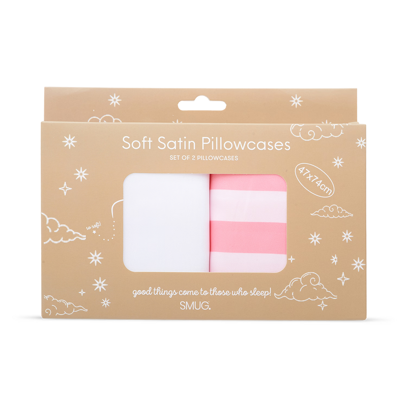 SMUG satin pillowcase set - British product