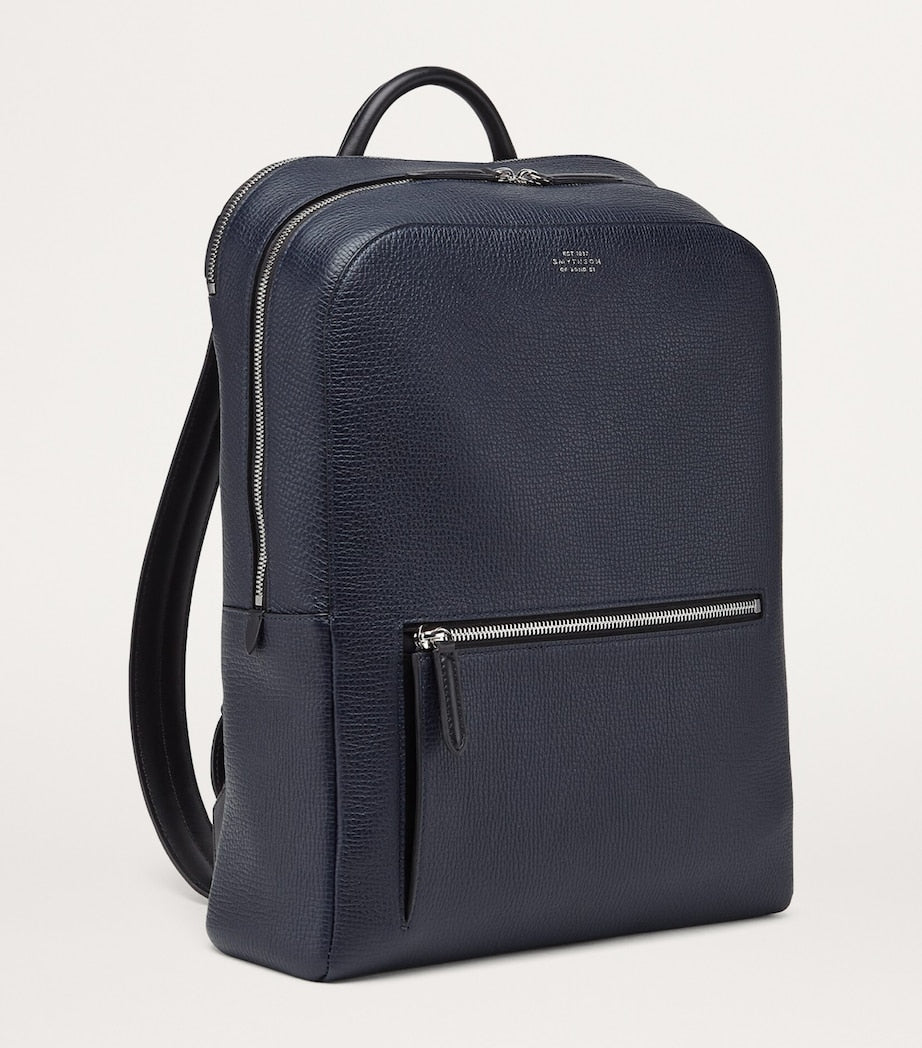 Smythson Ludlow Leather Backpack (British brand)