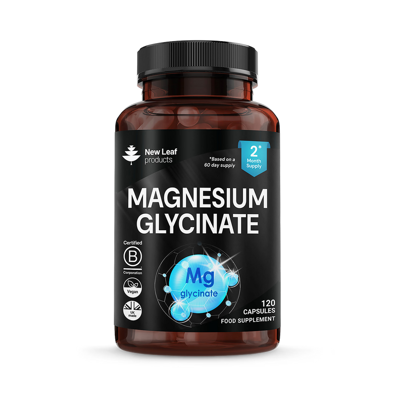 Magnesium Glycinate supplement capsules 120 count - British product