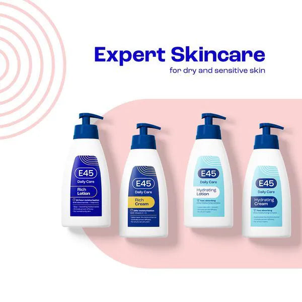 E45 Rich 24 Hour Cream with Pump 400ml - British product