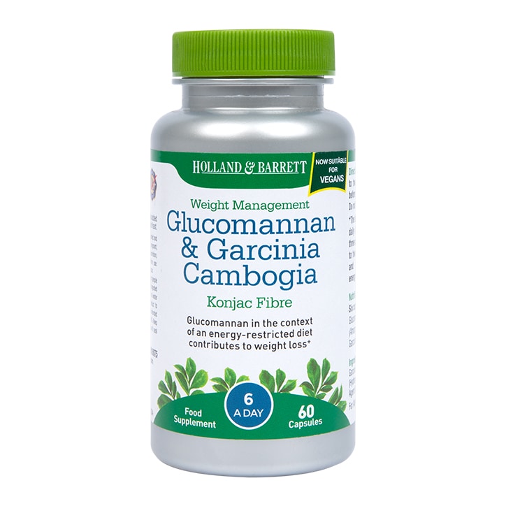 Holland & Barrett Glucomannan & Garcinia 60 Capsules Weight Management Shop All Holland&Barrett   