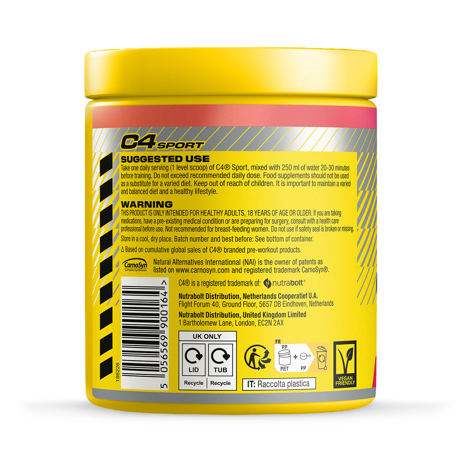 Cellucor Pre-Workout Powder Fruit Punch 270g - British product