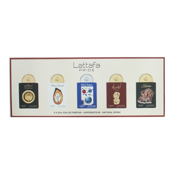 Lattafa Pride Eau de Parfum gift set 5x20ml, imported from the UK