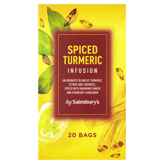 Sainsbury's Spiced Turmeric Infusion Tea Bags x20 36g All tea Sainsburys   
