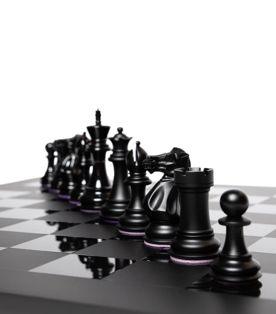 Purling Midnight Match chess set, imported from the UK