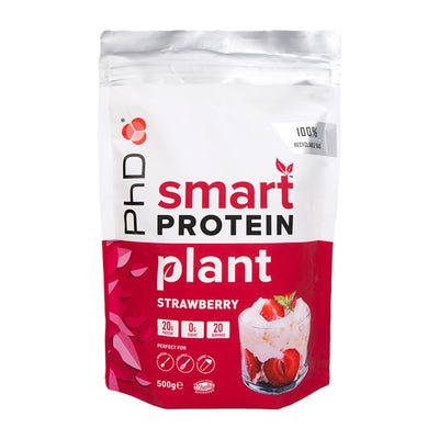 Holland & Barrett PhD Smart Protein Plant Strawberry Protein Powder 500g- Buy online at McGrocer