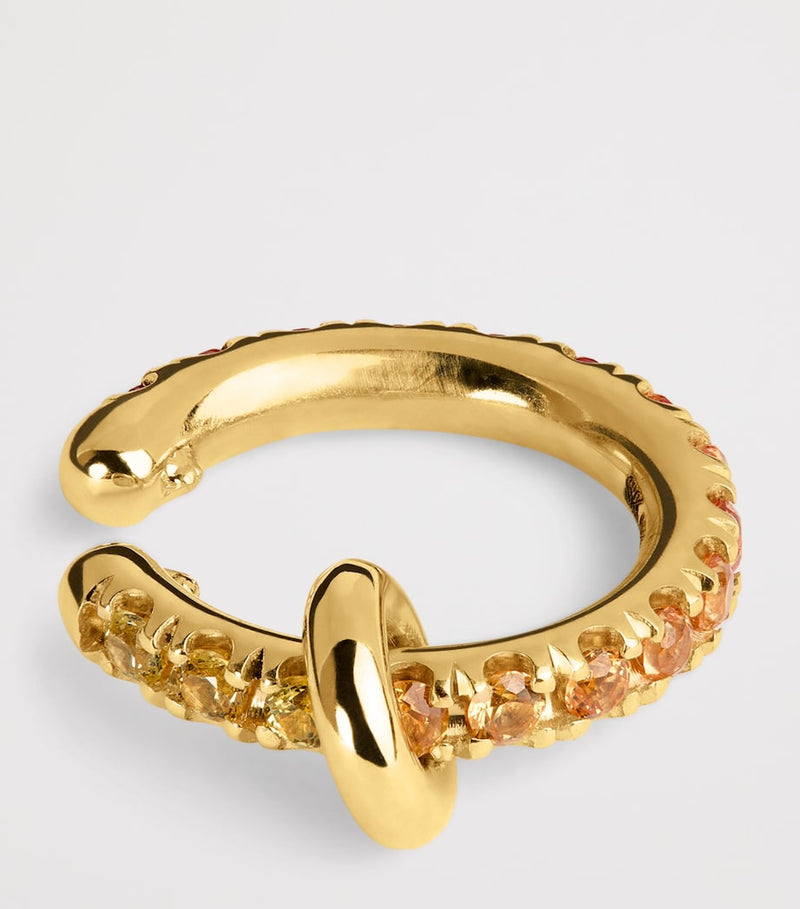 Spinelli Kilcollin Elara ear cuff yellow gold sapphire - British product