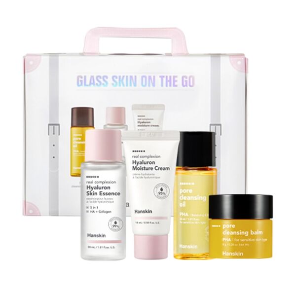 Hanskin Glass Skin On the Go Mini Kit 4-piece (British brand)