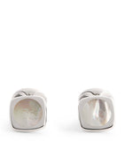 Deakin & Francis sterling silver cufflinks with mother-of-pearl inlay 1.4cm, UK version