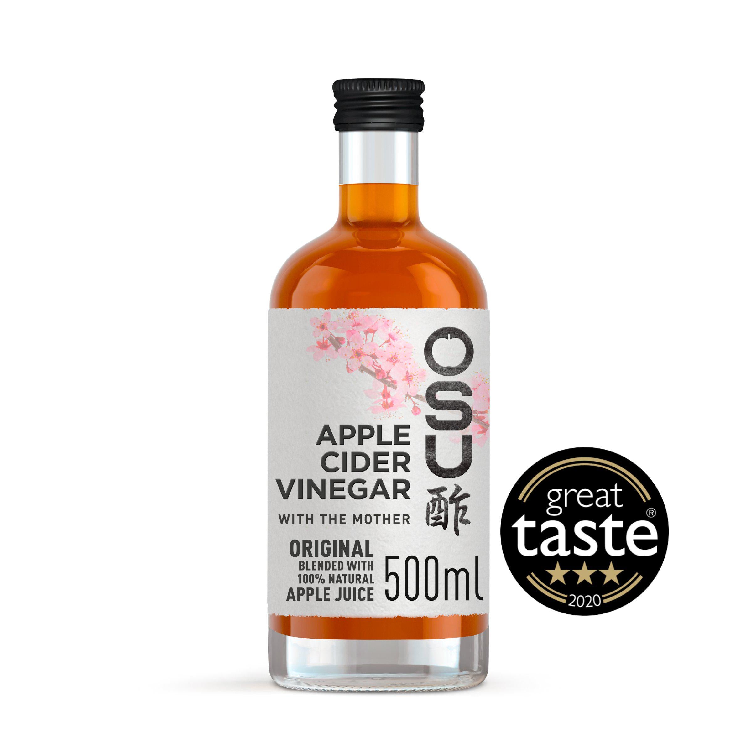 OSU Raw Apple Cider Vinegar with The Mother Apple Juice Blend 500ml Vinegar Sainsburys   