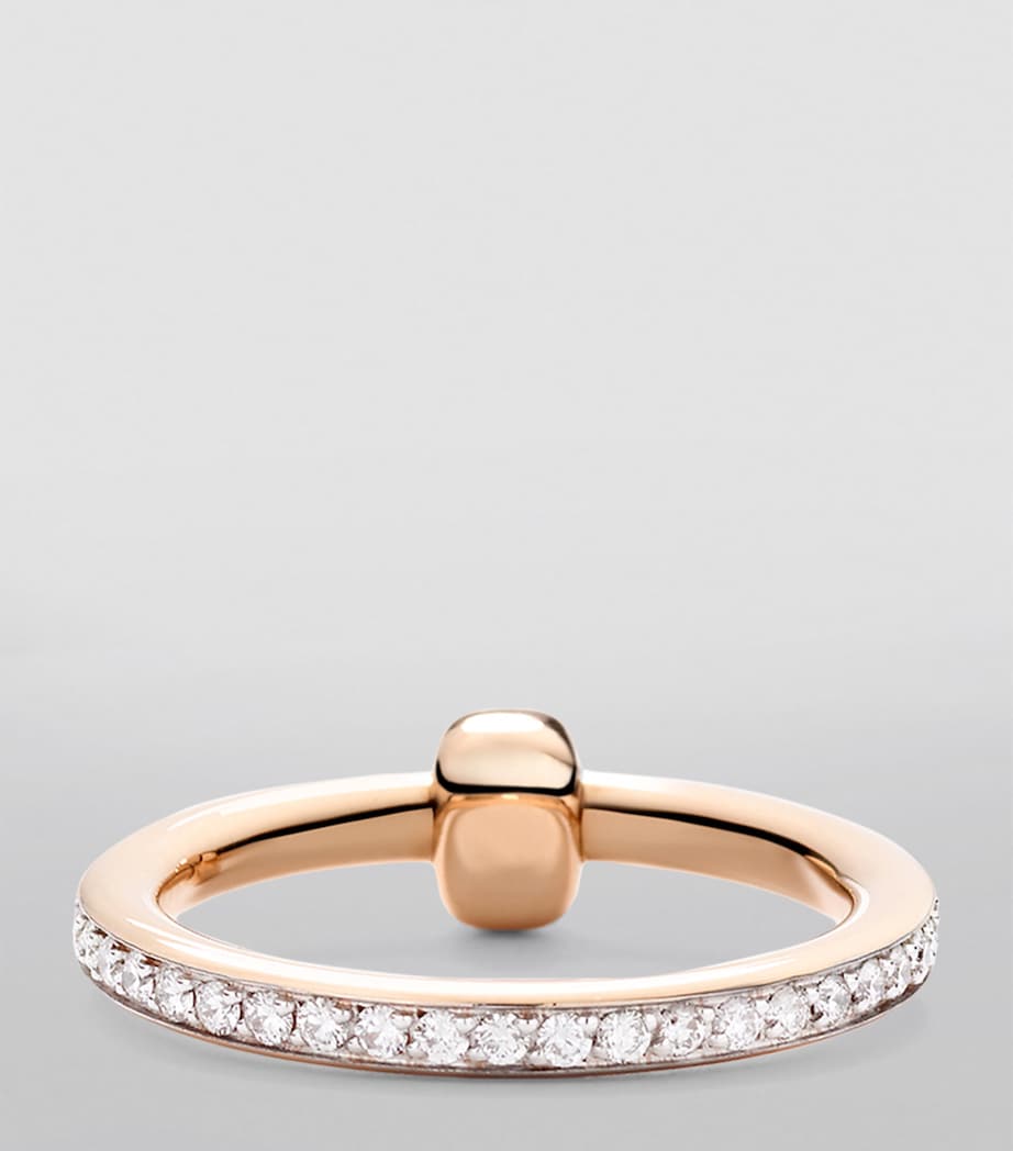 Pomellato rose gold diamond Together ring, imported from the UK