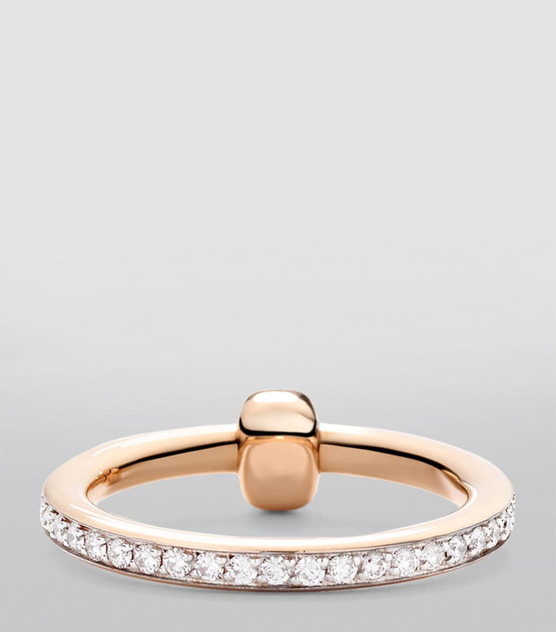 Pomellato rose gold diamond Together ring, imported from the UK