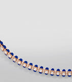 MARLI New York rose gold diamond lapis lazuli tennis bracelet (British brand)