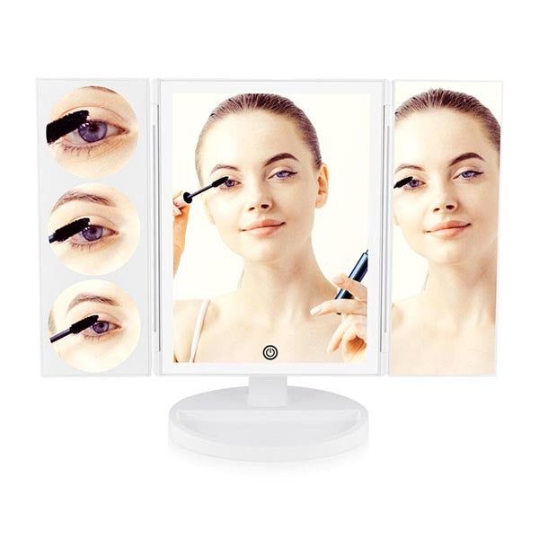 Full Size LED Makeup Mirror 1x 3x 5x & 10x Magnification GOODS Superdrug   