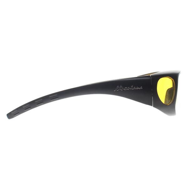 Montana fitover sunglasses black polarized yellow lenses - British product