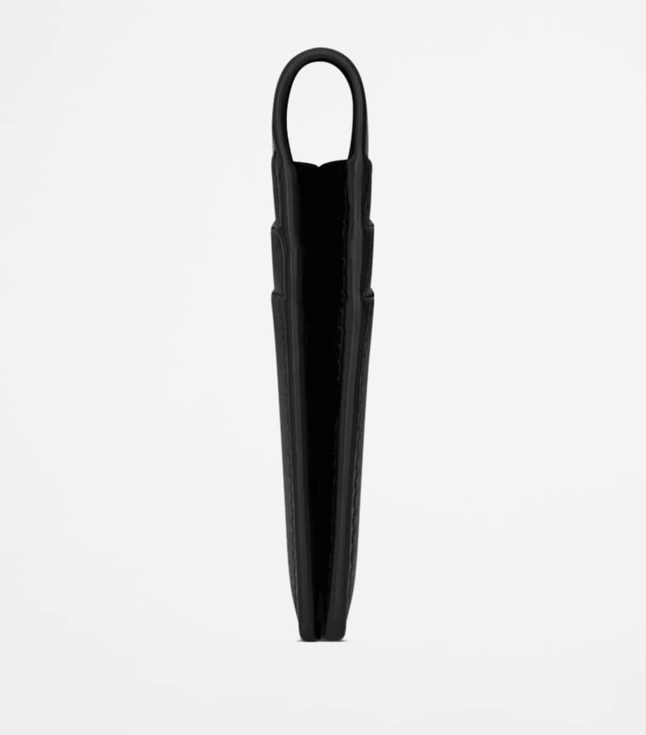 Saint Laurent reversible leather card holder with 6 slots, imported from the UK