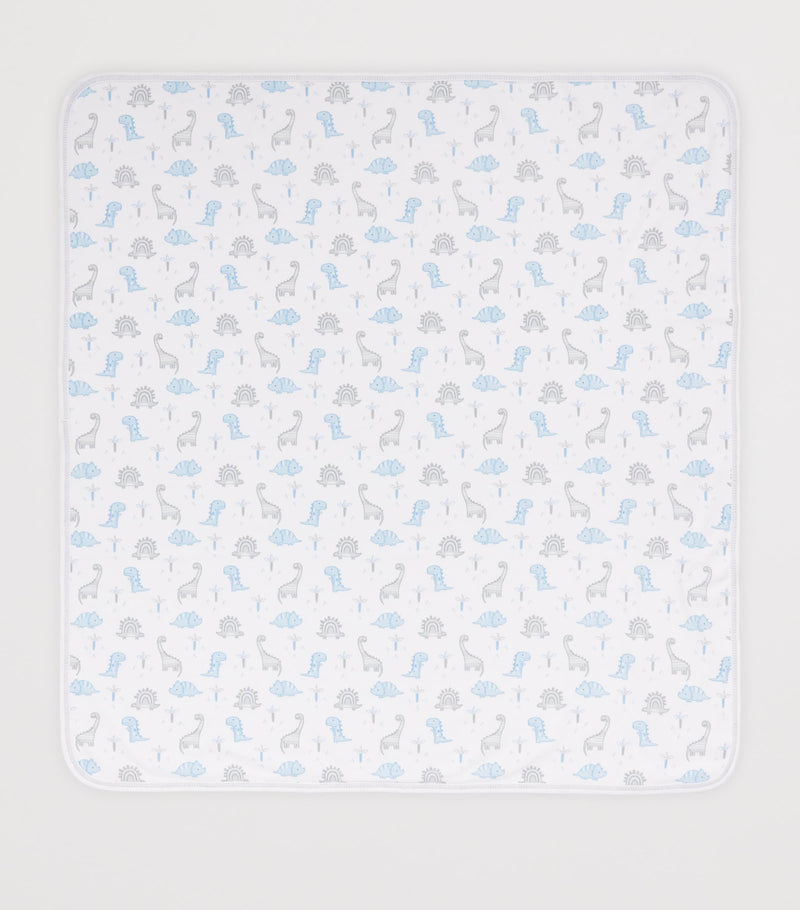 Kissy Kissy baby blanket dinosaur print 73cm x 66cm, UK version