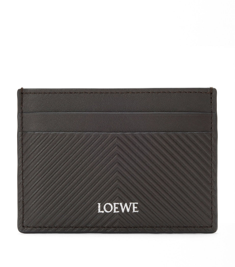LOEWE leather chevron card holder - British product