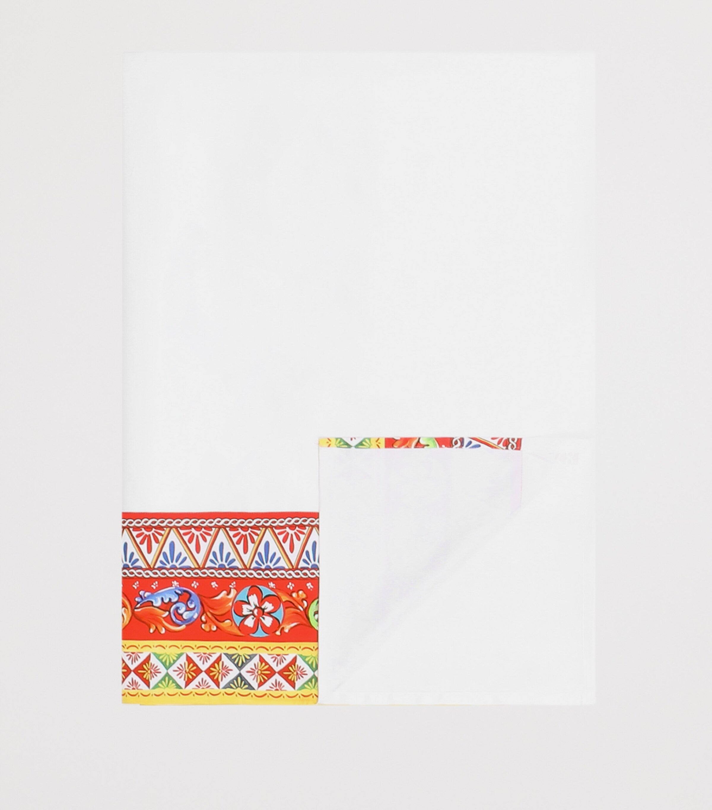 Dolce & Gabbana Casa Carretto King flat sheet - British product
