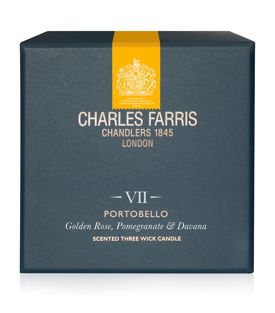 Charles Farris Portobello VII scented candle 210g - British product