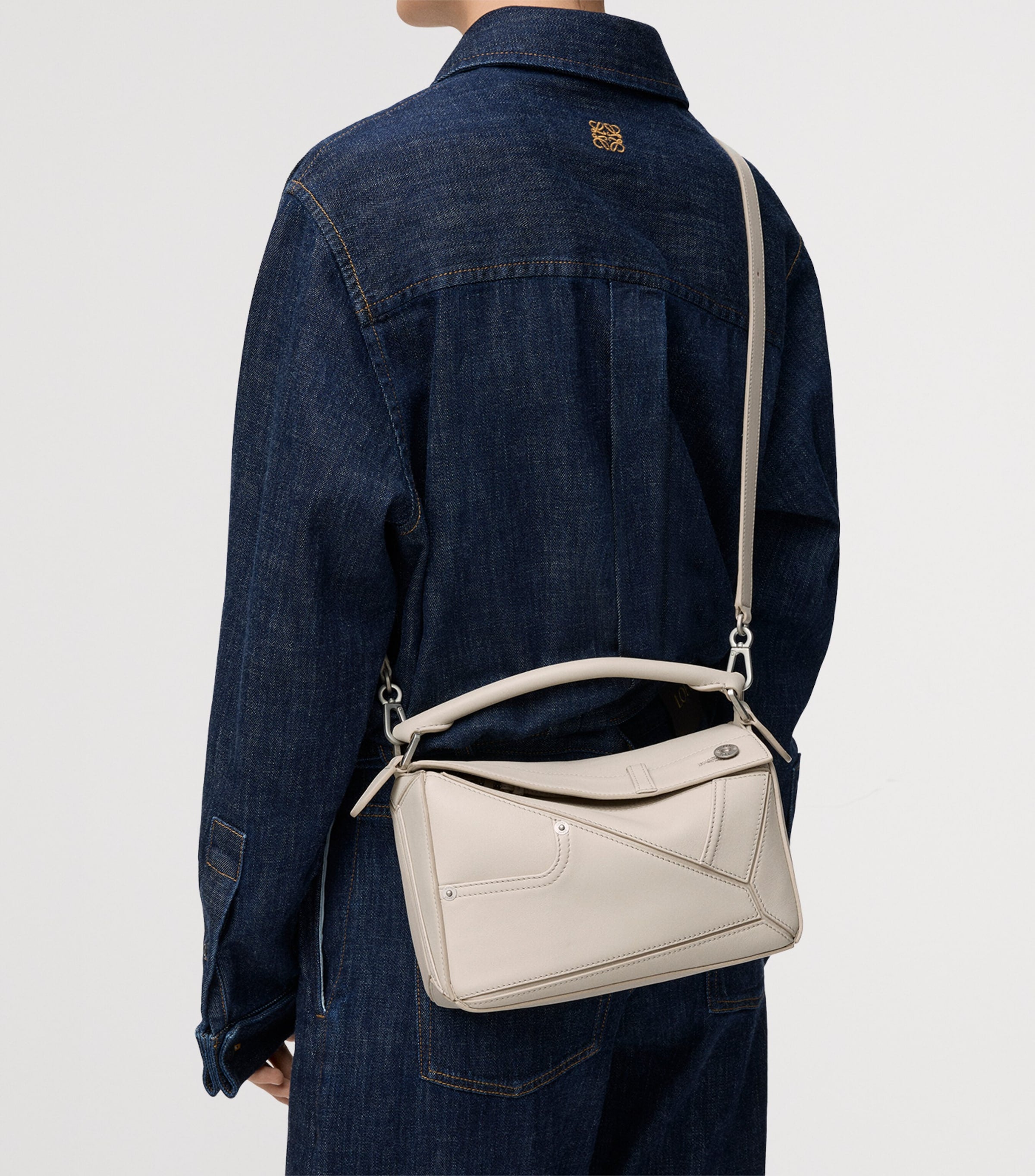 LOEWE small leather Puzzle Panta top-handle bag (British brand)