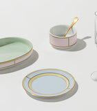 GINORI 1735 porcelain bread plate Celeste 17cm, UK version