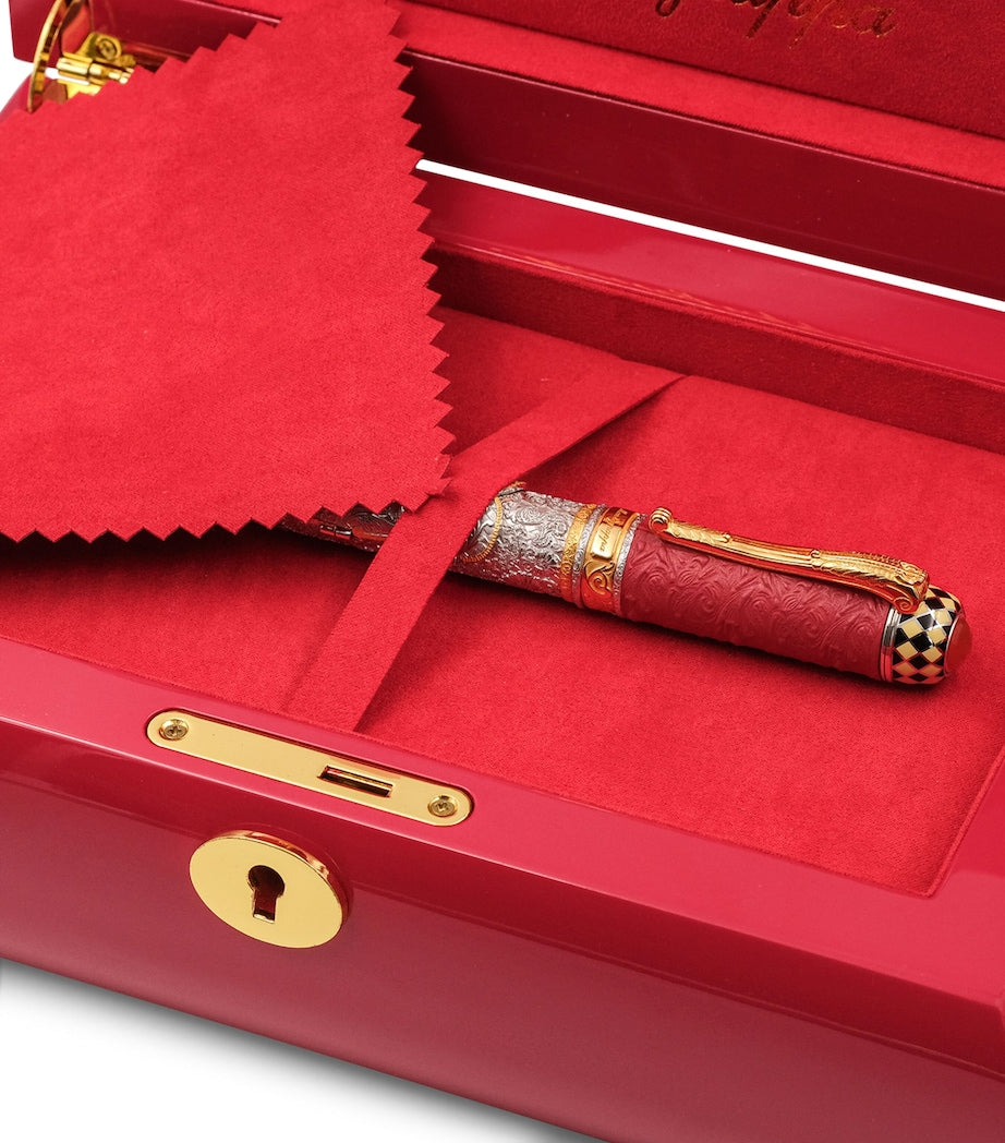 Montegrappa Sterling Silver Casanova rollerball pen, imported from the UK